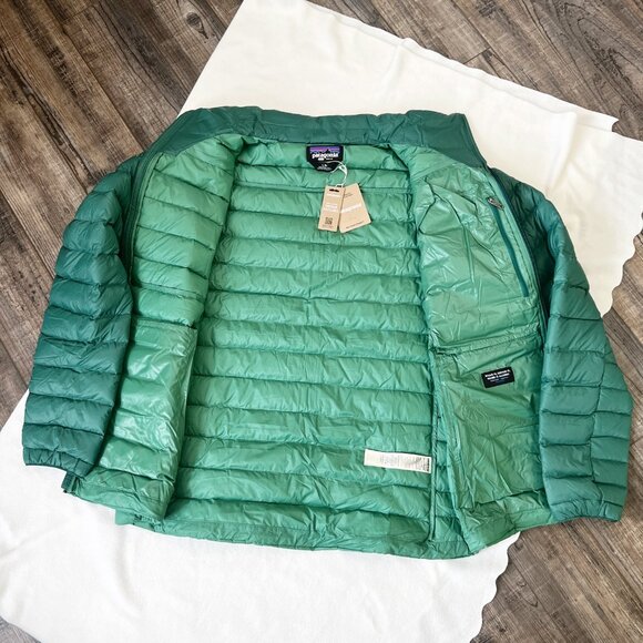 New $279 Patagonia Men's Down Sweater Puffer Jacket 84675 Gather Green Size L - Picture 13 of 16